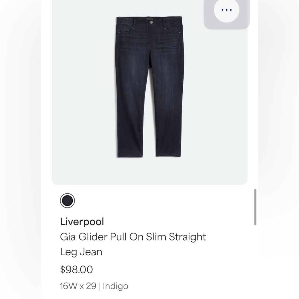 Liverpool Gia Pull-on Slim Straight Leg jeans